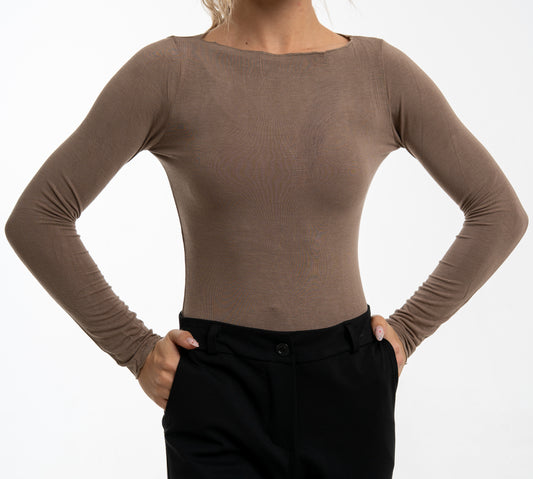 Tate felső (taupe)