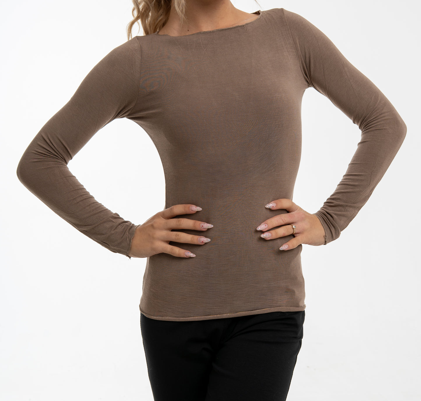 Tate felső (taupe)